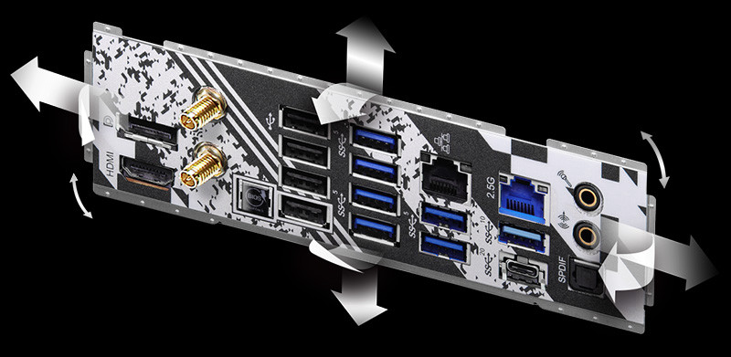 Flexible Integrated IO Shield